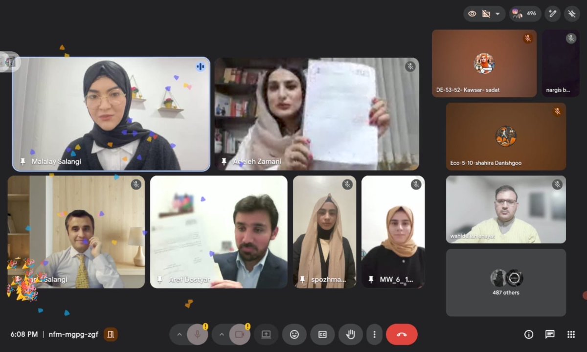 ArefDostyar's tweet photo. 1000s of women in Afghanistan are reclaiming their right to learn online while universities still remain shut. 

I’m honored to partner w/ Woman Online University in this vital mission. 

Thanks to 100s of students who joined the virtual gathering to welcome this partnership. https://t.co/kIn5VfEEXm