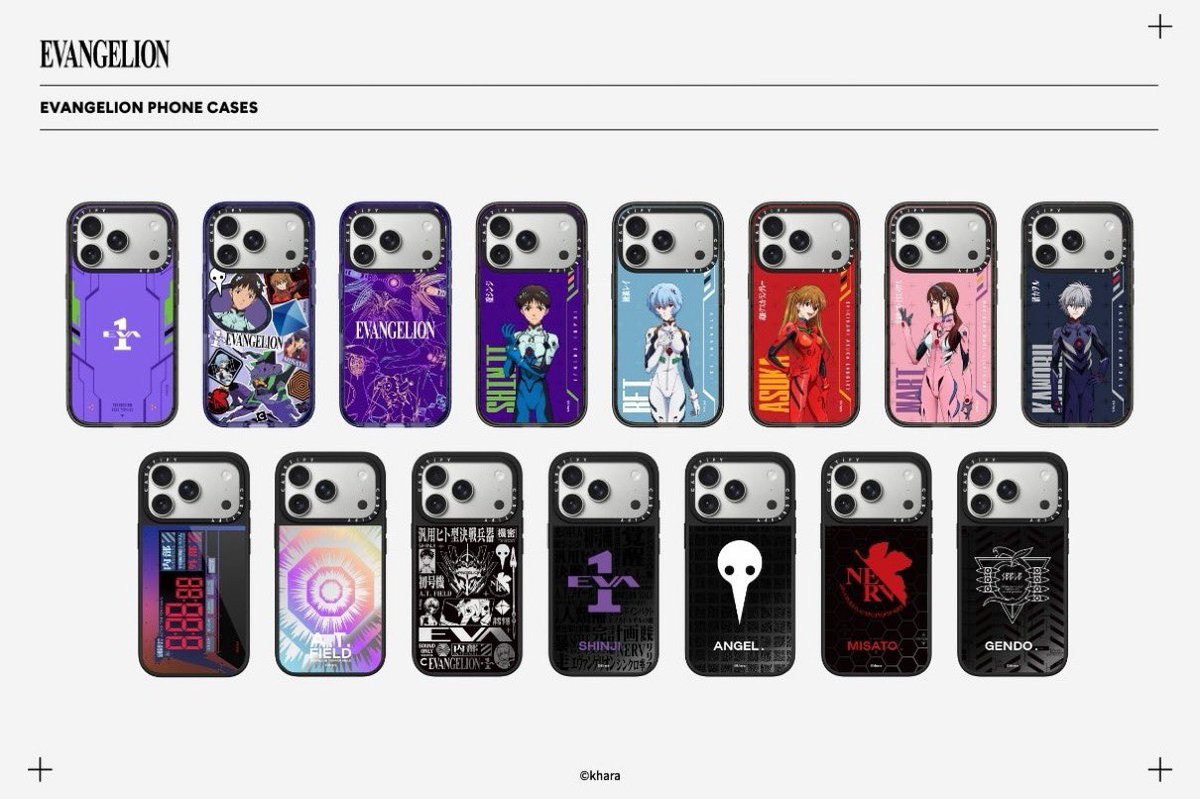 新世紀エヴァンゲリオン x CASETiFY コラボコレクション第2弾が国内2月