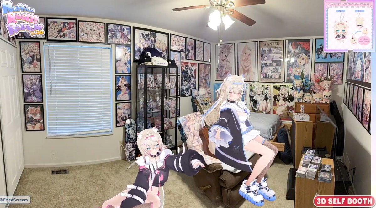 FriedScream's tweet image. #FUWAMOCO OK WAIT I CAN EXPLAIN. THE SPICY FUWAWA IS FROM AN ARTIST AT OFFKAI THAT SOLD A MOCOCO AND FUWAWA AND I COULDN'T JUST LEAVE THE MOCOCO ALONE SO I WAS LIKE "ah I gotta get the Fuwawa to balance it out, right?" IT'S NOT MY FAULT. IT WOULD RUIN THE BALANCE OF THE ROOM AND