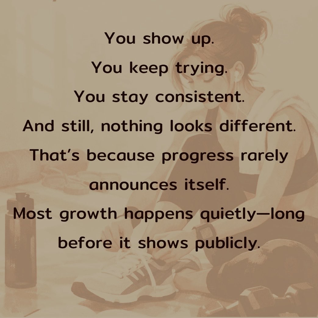 DebbieMaybery's tweet photo. #KeepGoingBelieveInYourself #DisciplineEqualsFreedom #ConsistencyWins #TrustTheProcess #DailyHabits #ShowUpDaily #QuietProgress #BuildInSilence #SelfMastery #StayCommitted #MindsetMatters #GrowthMindset #NoExcuses #TrainingForLongevity https://t.co/pD9mF31hWx