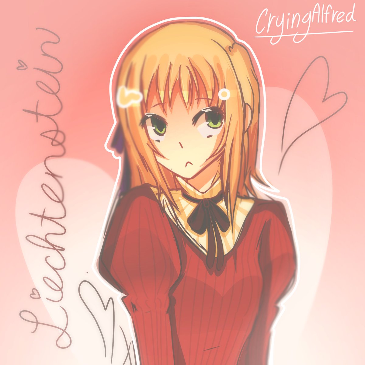Mechsouda's tweet image. Liech ! #hetalia #liechtenstein