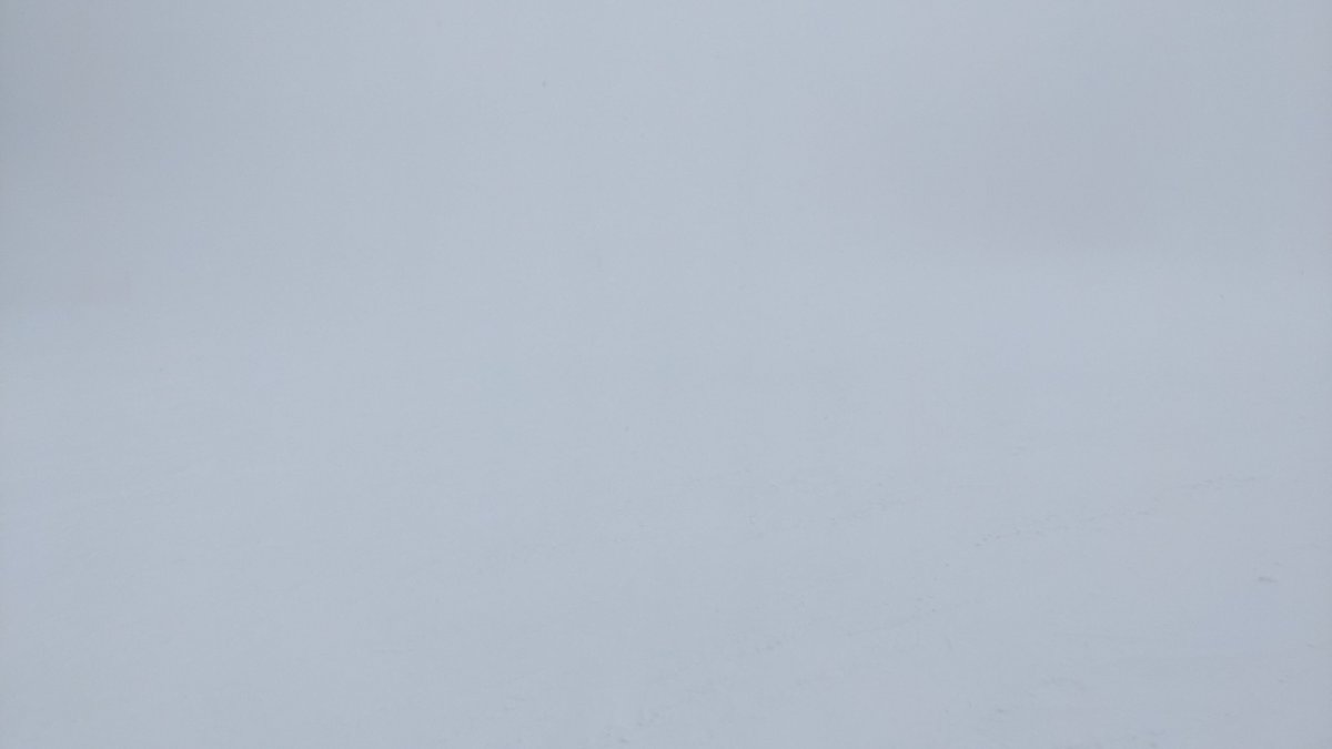 ついに下の方も何も見えなくなった 