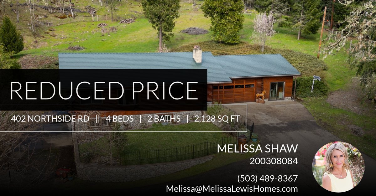 LewisRealtors's tweet photo. 📍 Reduced Price 📍 This recently reduced home at 402 Northside Rd in Sutherlin won't last long, so, don't wait to set up a showing! Reach out here or at (503) 489-8367 for more information!

Your trusted real estate advisor in the... https://t.co/mBRINuYtTo https://t.co/SxeS4PPw6h
