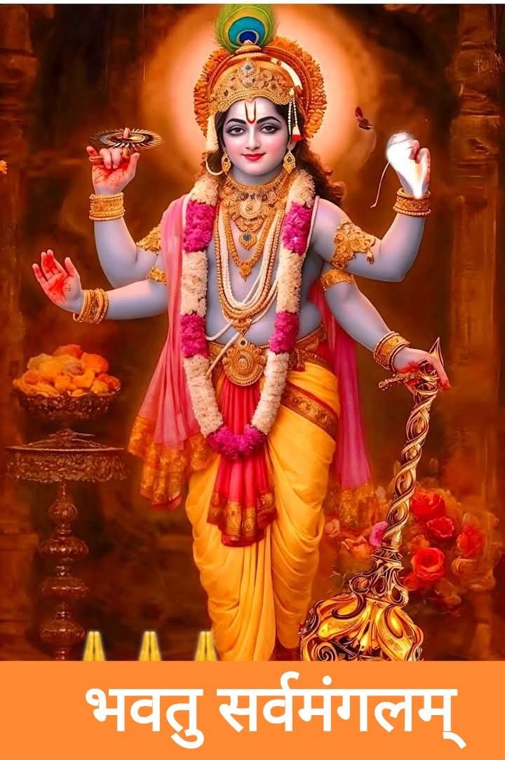 ऊँ 
सहस्त्रशीर्षा पुरुष:सहस्राक्ष:सहस्रपात् |

स भूमि सर्वत: स्पृत्वाSत्यतिष्ठद्द्शाङ्गुलम् ||
    🙏🚩ऊँ नमो भगवते वासुदेवाय 🙏🚩