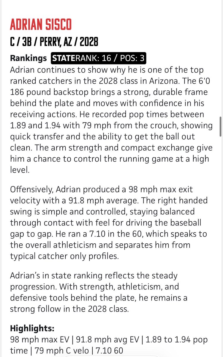 Thank you for the write up <a href="/PrepBaseballAZ/">Prep Baseball Arizona</a> <a href="/PerryBaseball07/">Perry Baseball</a> <a href="/ZonaBoys2028/">ZonaBoys2028</a>