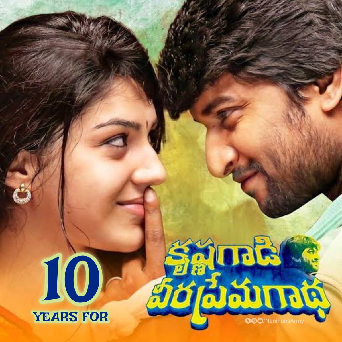 NaniFansArmy's tweet photo. 10 Years for
Krishna Gaadi Veera Prema Gaadha ❤️
@NameisNani @hanurpudi @Mehreenpirzada @14ReelsPlus @RaamAchanta @AnilSunkara1 @Composer_Vishal
#10YearsForKVPG #10YearsForKrishnaGaadiVeeraPremaGaadha #KVPG #Nani #NaniFansArmy #TheParadise https://t.co/NqHhYIKntC