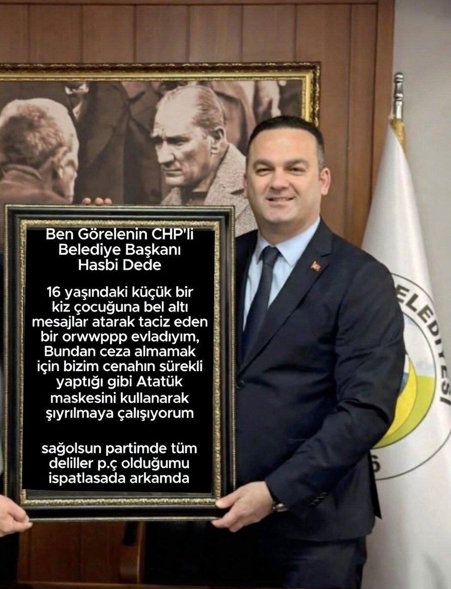 İki gün önce Özgür Özel belediye başkanına küfür ettiği için küfürbazı eleştirmeyip kutsayanlar alın size gerçek bir p.ç başkan bunuda kutsayın

Osman Gökçek akın gürlek Ali Yerlikaya Ayşe Barım the Athletic murat salar maşallah
#polis