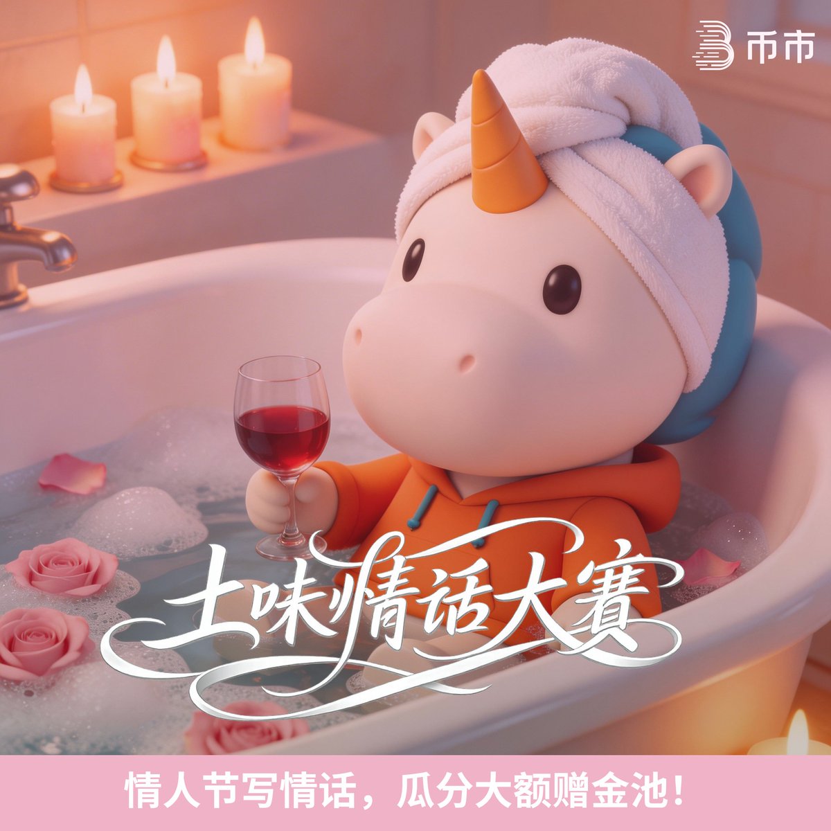 情人节将至，在这个充满爱意的日子里，拒绝套路，只要真心（和一点点土味）！
写情话，赢取 大额赠金！💌

🛀 如何赢取奖励？
✅ Step 1： 关注 <a href="/BitMart_zh/">BitMart 币市</a>  + 点赞转发本条内容。
✅ Step 2： 在评论区留下一句给任意对象的“土味情话”。
✅ Step 3： 记得 @对方 并附上你的 CID。

💬 例子：
“@小编