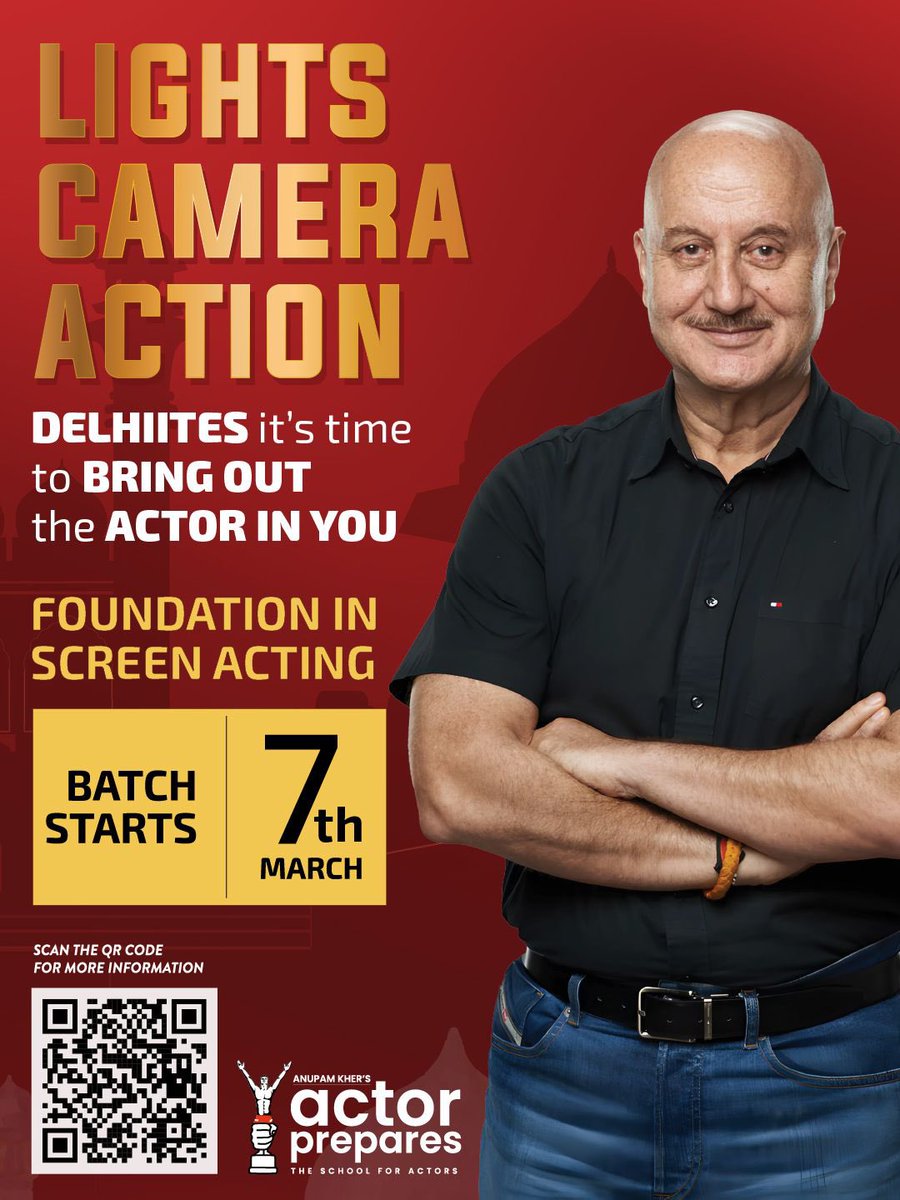 Anupam Kher’s Actor Prepares tweet media