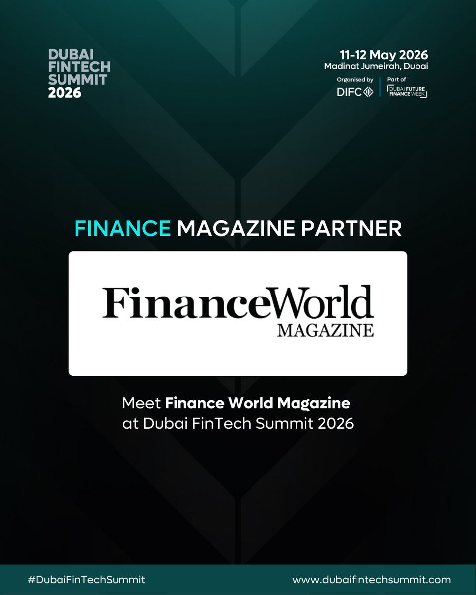 DubaiFinTechSum's tweet image. Excited to have Finance World Magazine as our Finance Magazine Partner here at #DFS2026, delivering insights on the latest trends shaping global finance!💳
Be where finance meets innovation.

👉 Register now: hubs.li/Q042Plqs0
📅 11–12 May | 📍 Madinat Jumeirah, Dubai