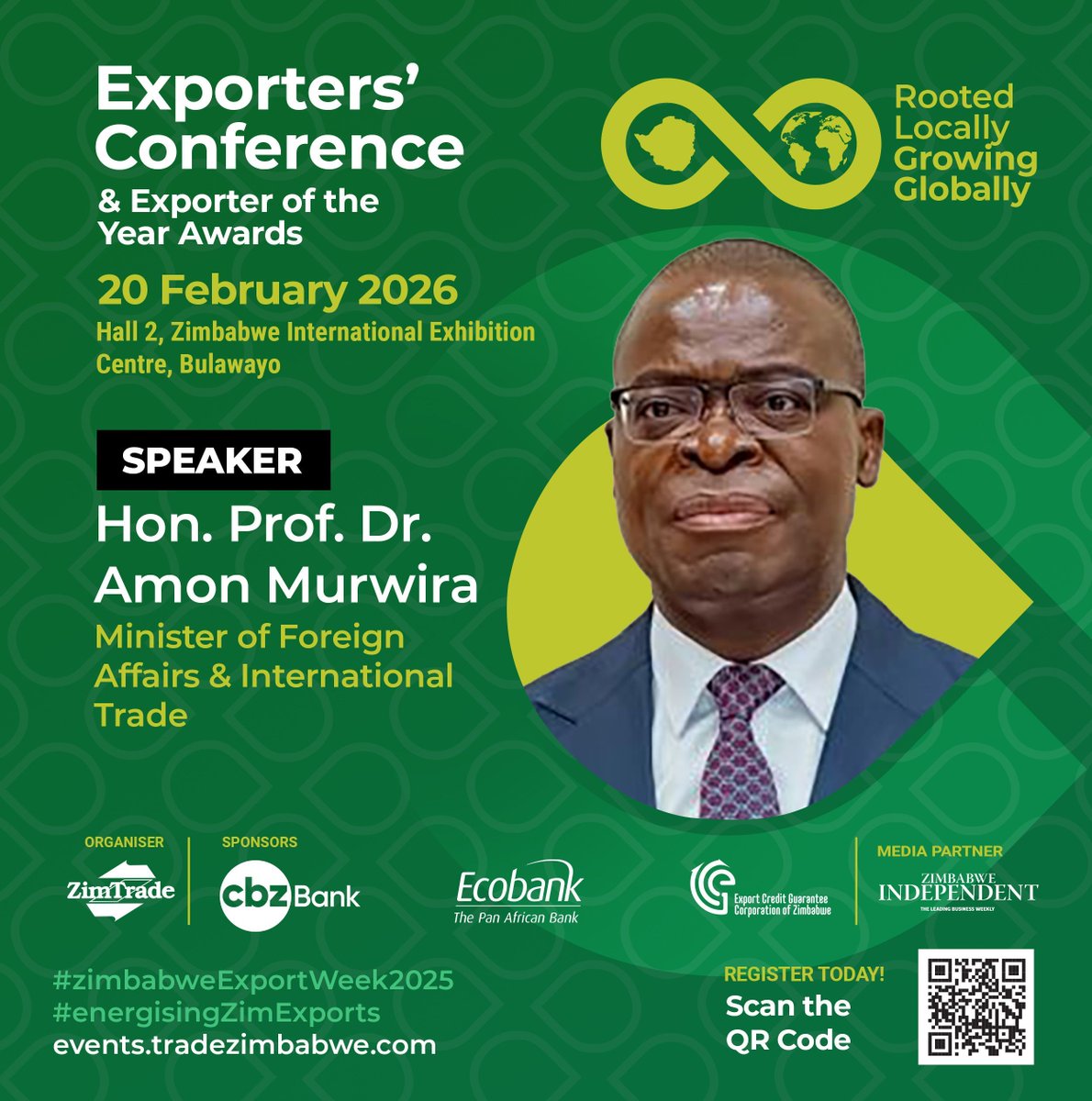 ZimTradeAlerts's tweet photo. 8 DAYS TO GO!!!
Register Today: https://t.co/b6QDICmAcc
#EXCON25 https://t.co/qLZHRkjAPx