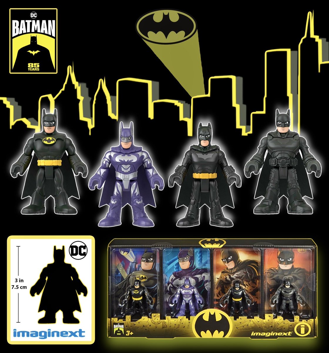ToyWanderer's tweet photo. ⚡️AMAZON ⚡️ DEAL⚡️
(💥 50% OFF )
Fisher Price Imaginext
Batman 85th Anniversary 4-pack
• Batman (1989)
• Batman & Robin (1997)
• Batman Begins (2005)
• The Batman (2022)
💥 ~ $12.49
https://t.co/NGldheEHnl
#ad #Batman #dccomics #mattel #FisherPrice #Imaginext https://t.co/3CuXVfPtXV