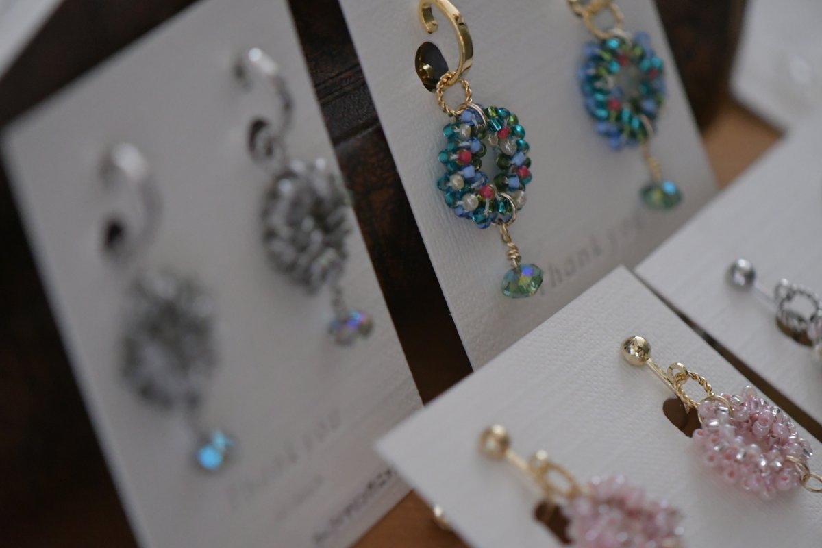 ハンドメイドピアス