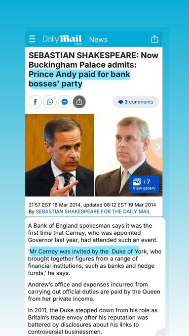 THE EPSTEIN FILES ARE STARTING TO DESTROY EVIL MEN.

Never forget that <a href="/MarkJCarney/">Mark Carney</a> is close, personal friends with BOTH Ghislaine Maxwell and former Prince Andrew.

NOBODY IS ACCIDENTALLY FRIENDS WITH A PEDOPHILE - LET ALONE 2.