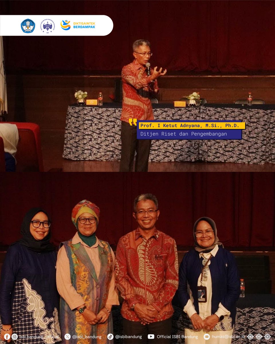 LPPM ISBI Bandung Sosialisasikan Program 2026, Dorong Integritas Riset dan PKM Dosen untuk SDGs

Baca berita selengkapnya melalui website isbi.ac.id/lppm-isbi-band…

Salam Seni dan Budaya!

#ISBIBandung #LPPMISBIBandung
#CentreofCreativity #DiktisaintekBerdampak