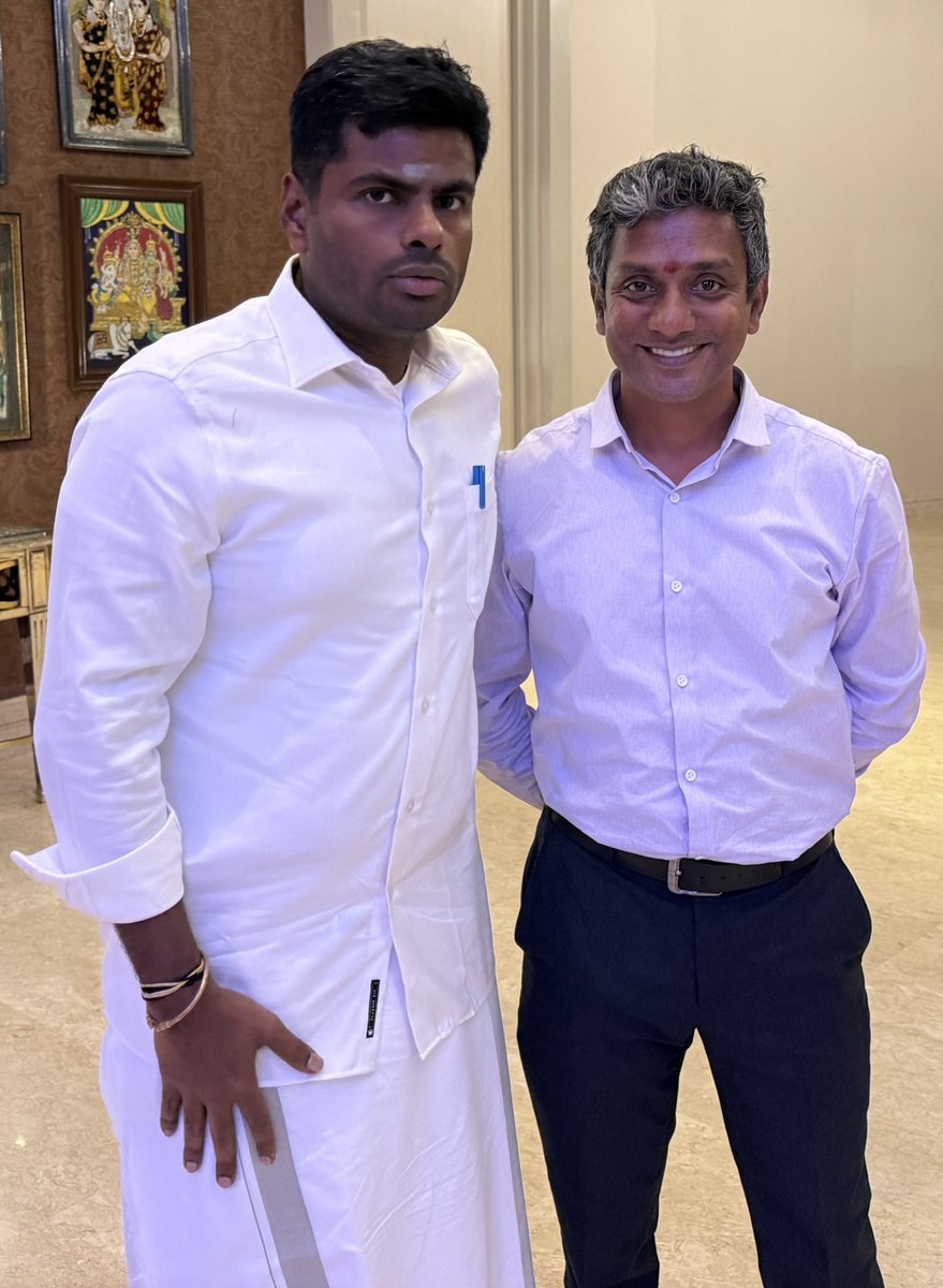 major_madhan's tweet photo. It was a pleasant surprise @annamalai_k 
Fighting fit &amp; brimming with confidence  - #Leadershipmatters
#leader https://t.co/Gn1e6nJiur