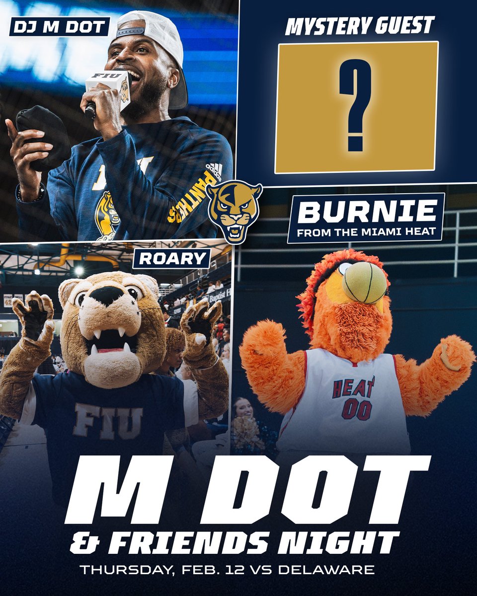 FIUAthletics's tweet photo. We’re turning up at the @FIUHoops game Thursday with @iamdjmdot &amp; friends 🔥 

🎟️ https://t.co/YYIteQSj2L https://t.co/iBvWKnGDM0