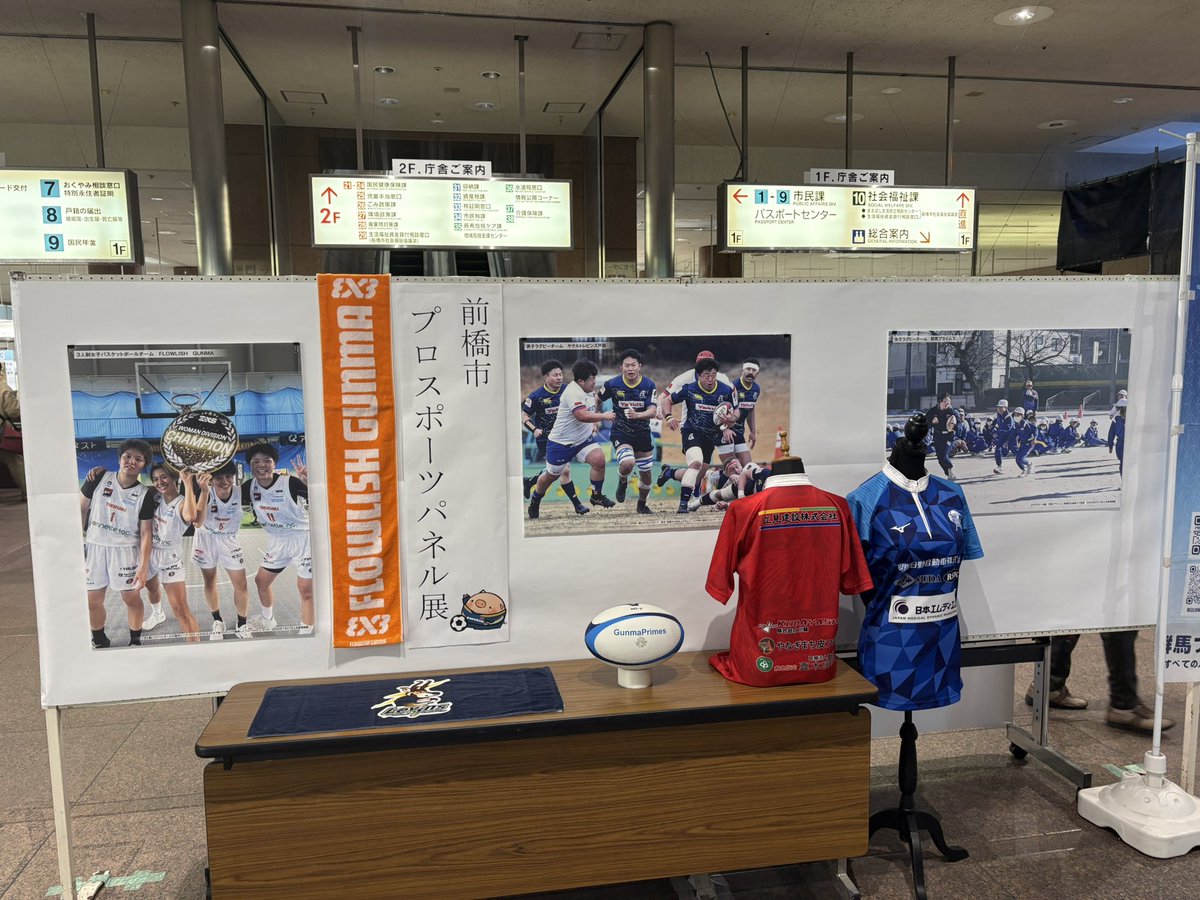 はいお疲れ様です！ #24【会いに行こ 闘う勇気 地域から】 
#スポーツのまち前橋 前橋市プロスポーツパネル展見学 一流の皆さんの姿間近で見られる機会ワクワクです👍
群馬県内から世界で闘う選手始め関係者皆様応援してます！開催期間2/27まで（2/17 2/18除く）
#gunma #sports #応援 📣
