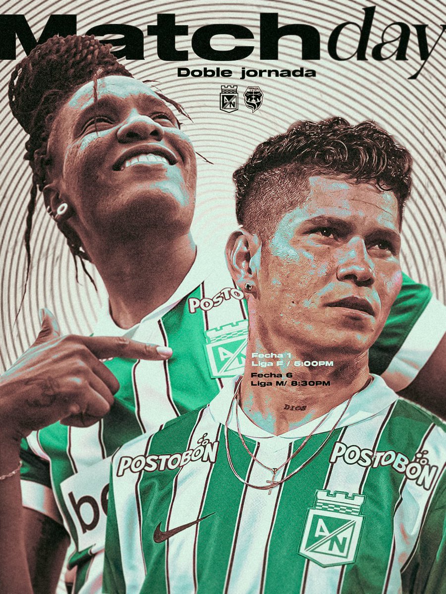 ¡HOY JUEGA ATLÉTICO NACIONAL! 🏟️💚

#VamosTodosJuntos🇳🇬 
#JuntasPorLaPrimera🇳🇬