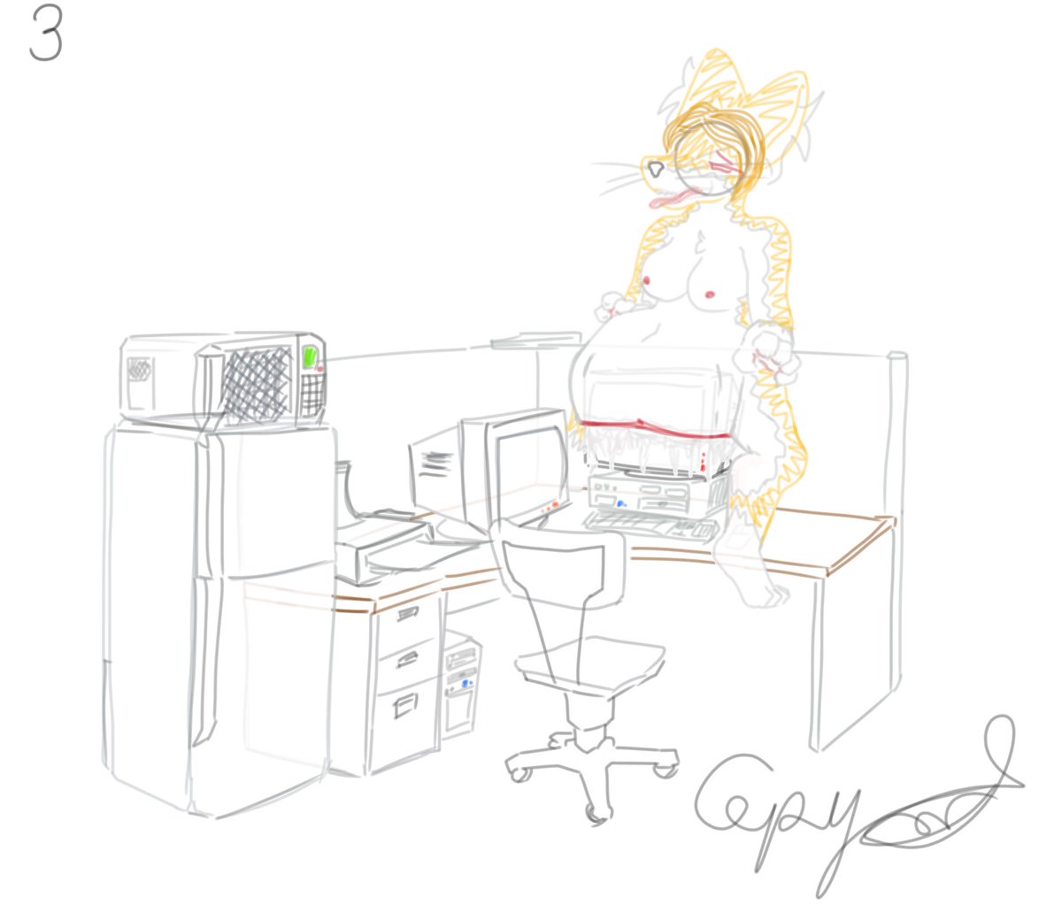 dargonairs's tweet photo. CW: #Vore , #Objectvore

👀👀 first 4 frames of Sethia Sketch ~~
“More to come”

Office are boring.. ~ 🖥️ https://t.co/B3JKN3J3Qu