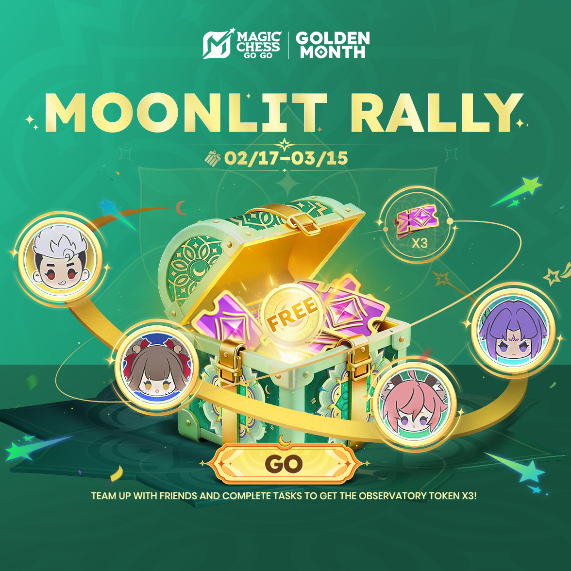 Moonlit Rally event is live from 02/17 to 03/15!Fo... Moonlit Rally event is live from 02/17 to 03/15!Fo...