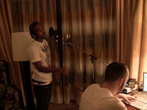 Omarion recording “Bria’s Interlude” for Drake’s So Far Gone