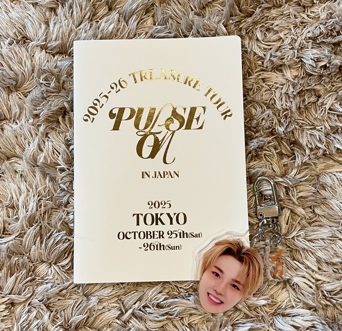 nako361's tweet photo. 今回のツアーも幸せをありがとう🫶🏻

#PULSE_ONスタンプラリー　
#TREASURE https://t.co/gZoYDhHMJL