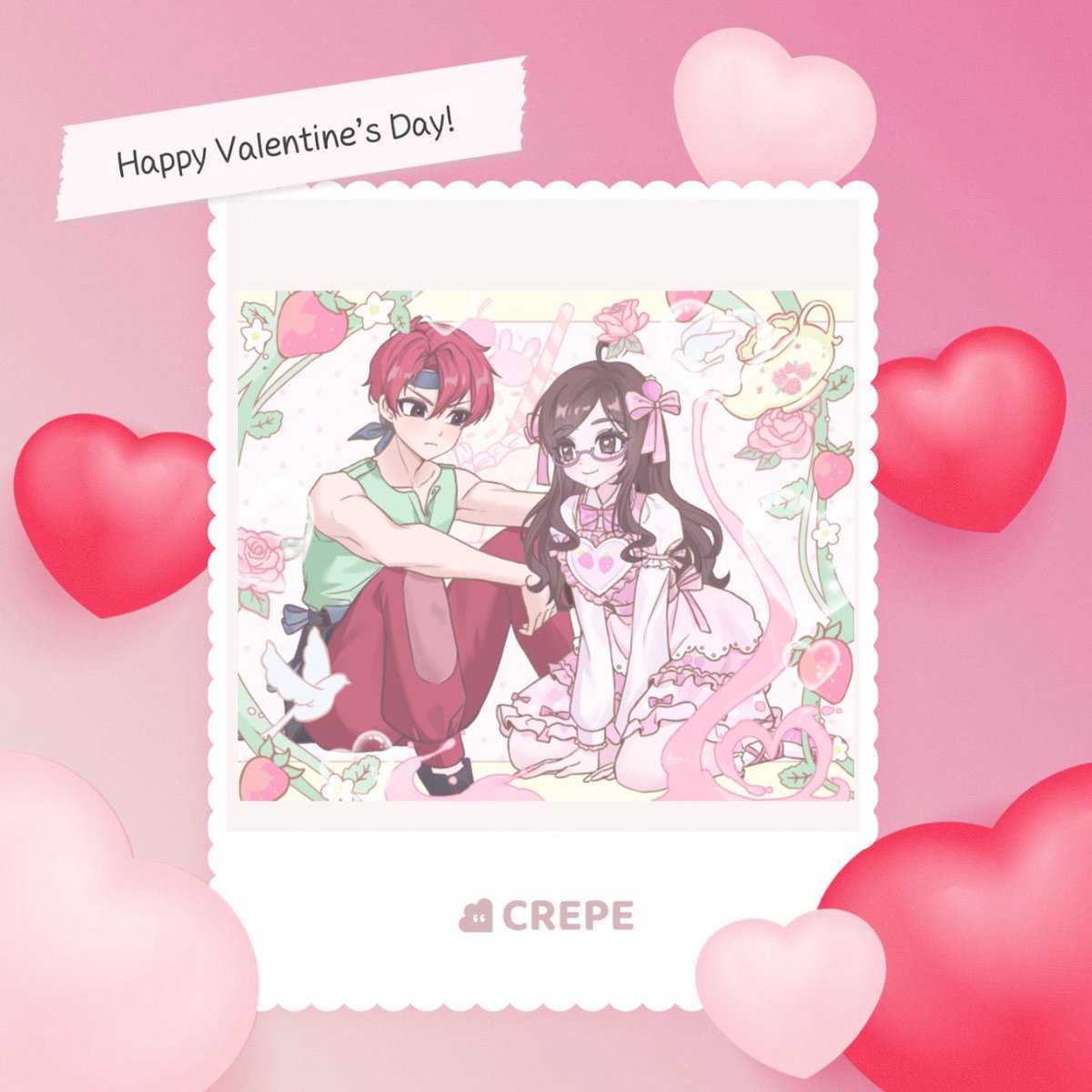 strawberrmi's tweet photo. #CREPEValentine 🎀💗 https://t.co/hA2HW0dQpb