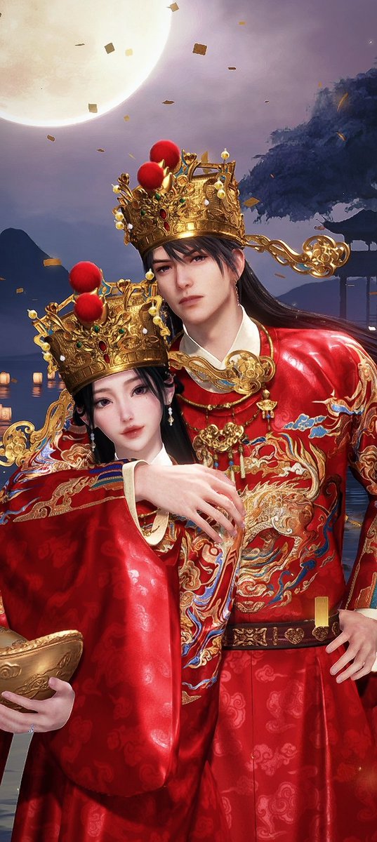 Dreaming of endless fortunes🧧yet Caleb by my side is the greatest treasure I'll ever hold 🪔