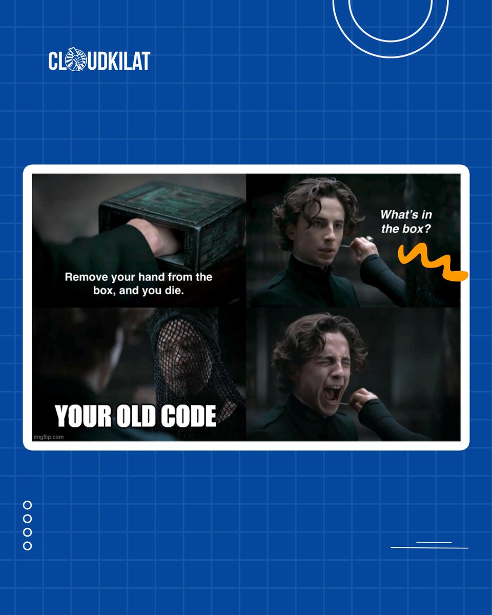 cloudkilat's tweet photo. Trauma lama diingetin lagi.
#itmemes #programmingmemes #codingmemes #programmermeme #developermeme #programmerjokes #developerjokes https://t.co/A4pQKIfC7s