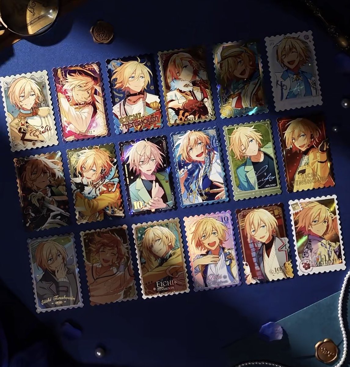 星願巡礼切手風カードvol.1 実物写真
