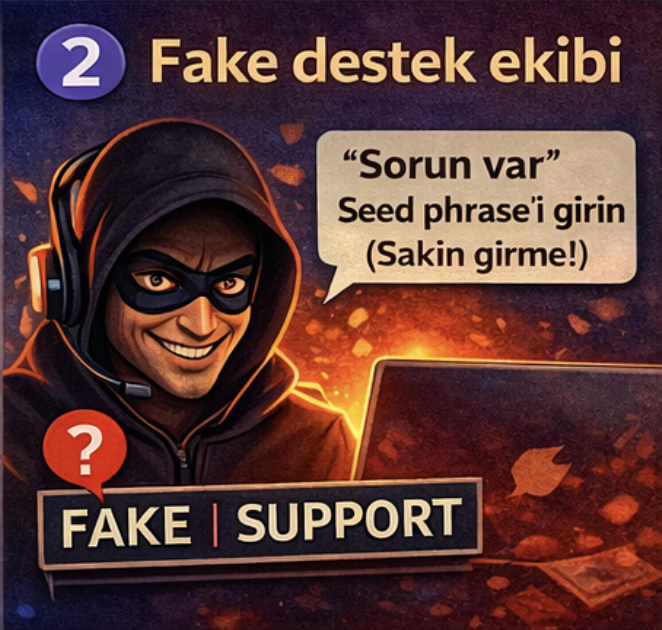 SiberZihinler's tweet photo. Kriptoda en zayıf halka: İNSAN
#siberzihinler #kiberpuls  #Kripto
#KriptoGüvenlik
#CüzdanGüvenliği
#Phishing
#Dolandırıcılık
#SiberGüvenlik
#Scam
#SeedPhrase https://t.co/pAf2rwiPW0