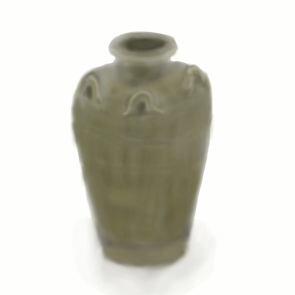 見て見てらでんちゃん #きら記 鎌倉時代13世紀頃の古瀬戸四耳壺の