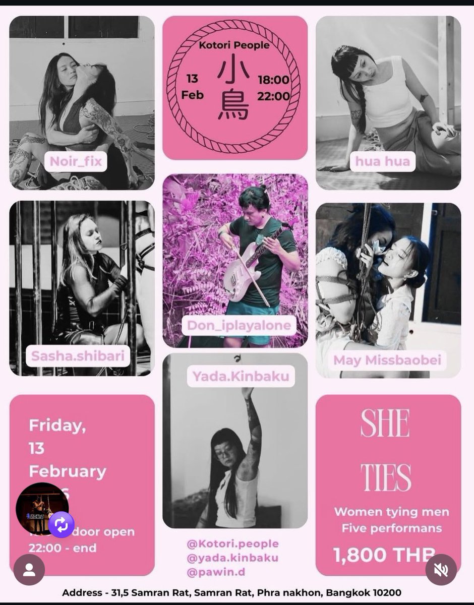 MayNa | Bkk Shibari Showcase 7-8 Feb 2026 tweet media