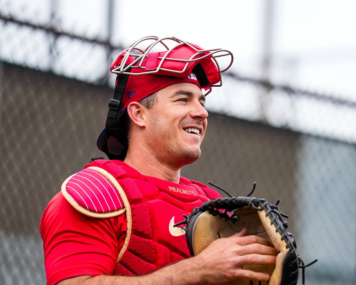 Smiling because we're another day closer to baseball 😁