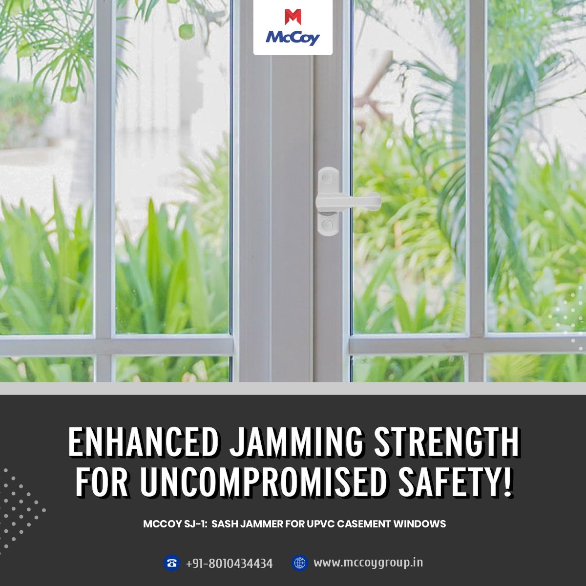 MCoyGroup's tweet photo. 𝗘𝗻𝗵𝗮𝗻𝗰𝗲𝗱 𝗝𝗮𝗺𝗺𝗶𝗻𝗴 𝗦𝘁𝗿𝗲𝗻𝗴𝘁𝗵 𝗳𝗼𝗿 𝗨𝗻𝗰𝗼𝗺𝗽𝗿𝗼𝗺𝗶𝘀𝗲𝗱 𝗦𝗮𝗳𝗲𝘁𝘆!
McCoy SJ-1 Sash Jammer – a premium security solution designed exclusively for uPVC casement windows. 

#McCoy #SashJammer #UPVCWindows #WindowSecurity #HomeSecurity #CasementWindows https://t.co/RKA0q6k7uR