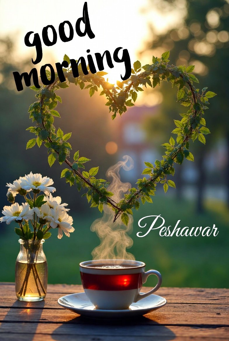 khananworld's tweet photo. Good morning 

Warm tea, cool heart, and may the day be the best.
May Allah keep you all happy and grant you success. 🤲☕
#PeshawarVibes #GoodMorning https://t.co/wWfeLKooKp