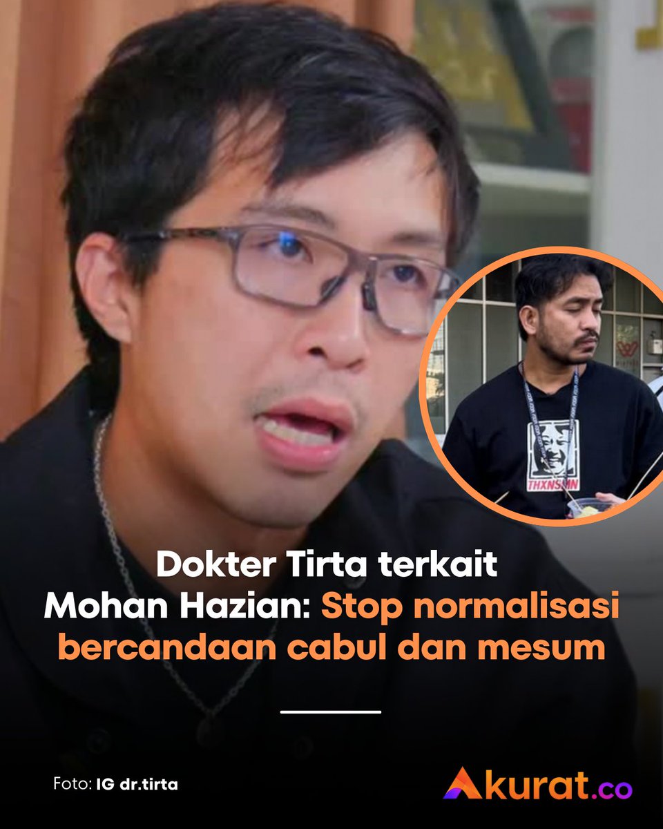 akuratco's tweet photo. Terkait kasus dugaan pelecehan seksual yang dilakukan Mohan Hazian, Dokter Tirta bersikap tegas.

Dia mengkritik Mohan maupun teman-temannya atas perilaku mereka yang seolah saling melindungi dan tak berpihak ke korban.

Dokter Tirta pun memberi advis positif bagi warganet agar tidak menormalisasi becandaan mesum seperti yang kerap dilakukan Mohan dan Kawan-kawan di konten media sosialnya.

“Tolong jangan normalisasi bercandaan cabul dan mesum di tongkrongan. Mungkin Mohan menganggap tindakan dia selama ini bukan pelecehan karena dia ‘terbiasa’.  Ketika kamu kena masalah, percayalah ama temenmu yg nganjing2 in kau pertama kali,” tulis Dokter Tirta di X, Kamis (12/2).

Dia juga mengajak warganet untuk memantau perkembangan dan memberikan dukungan pada korban. 

“Biarkan korban fokus dengan pihak profesional yang mendampingi. Bahasan saya soal Mohan, saya rasa sudah cukup,” tuntas @tirta_cipeng .