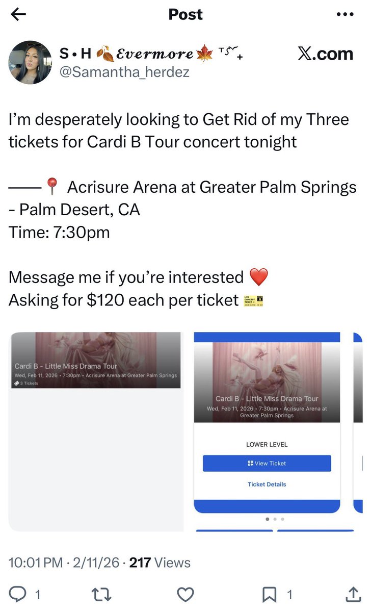 They are reselling them cheap ass tickets 🤣😂🤣🤣🤣🤣🤣🤣