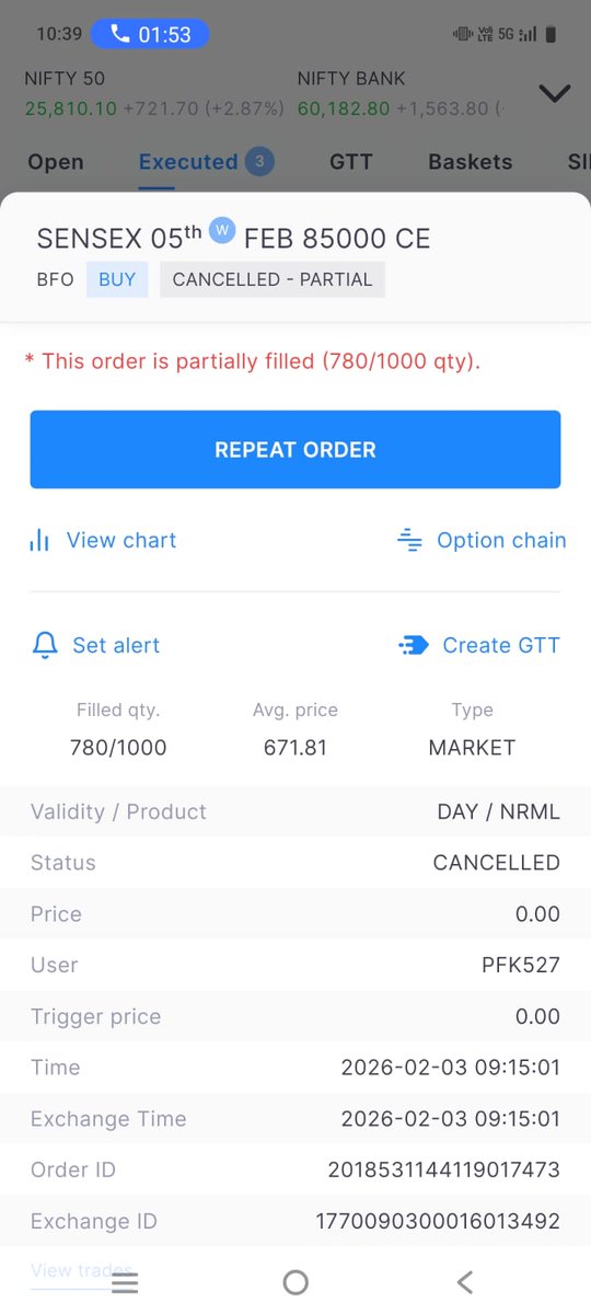 ChaudharyS46181's tweet photo. Very serious issue from my account.
My available budget was ₹1 lakh, but on a big gap-up day my order of ₹6 lakh got triggered.
This resulted in an unexpected loss of ₹3 lakh.
I have screenshots and proofs.
I’ve raised a complaint but there is no proper response. https://t.co/4P0bvJ4nQb