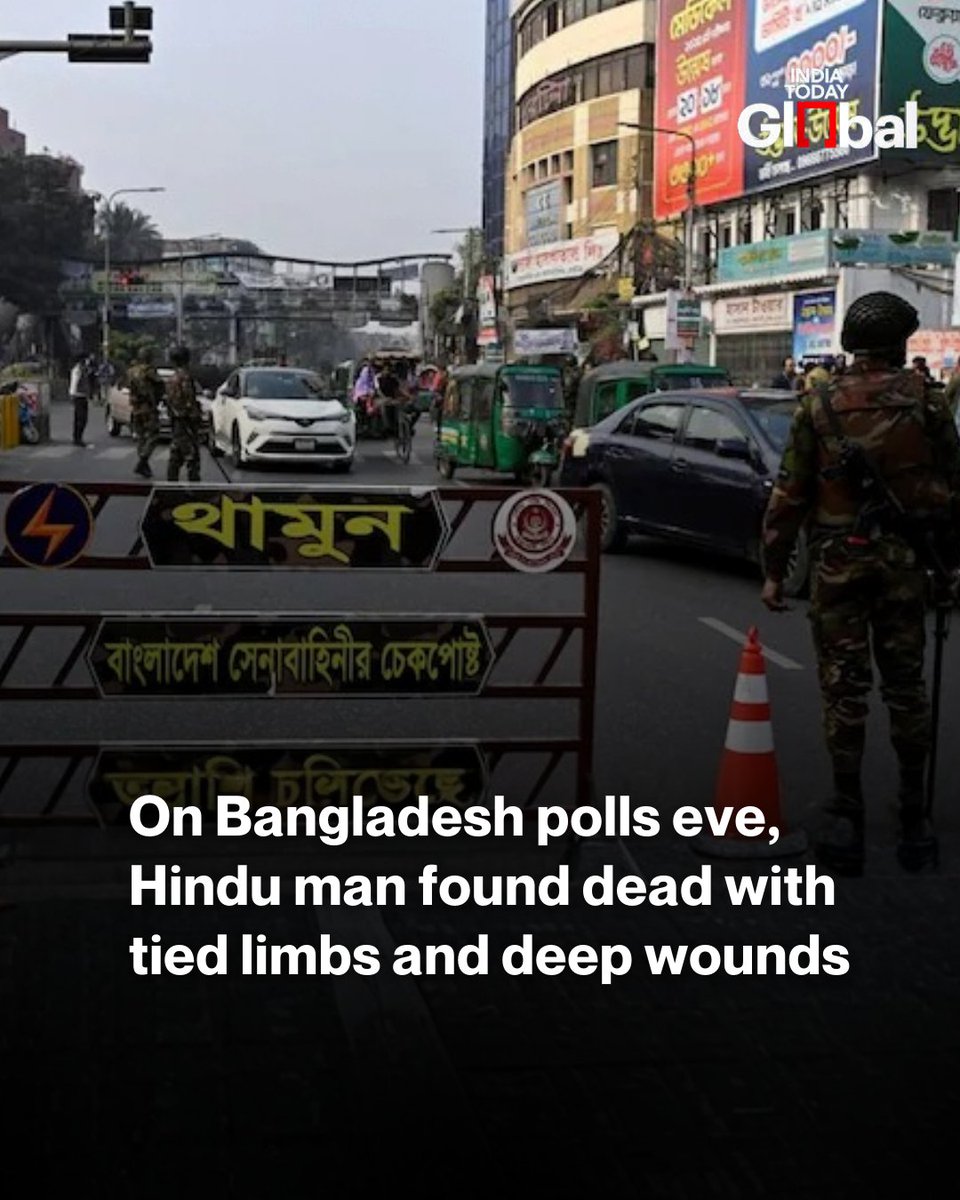 If a human being can be found tied, tortured, and killed and the world still debates politics louder than justice then elections mean nothing without humanity. Minority safety isn’t a slogan for poll season. 
#BangladeshElections2026 #SaveBangladeshiHindus 
#BangladeshElections