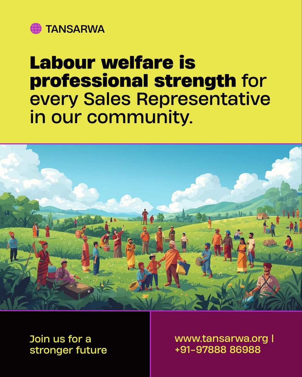 TANSARWA's tweet photo. Labour welfare matters.
#LabourWelfare #TANSARWA

State President : Dr. A. V. Kamal Raj | 📞 +91-97888 86988 | 📧 prs@tansarwa.org | 🌐 https://t.co/Zz3fBL8NJT https://t.co/pBEqk3uoSF