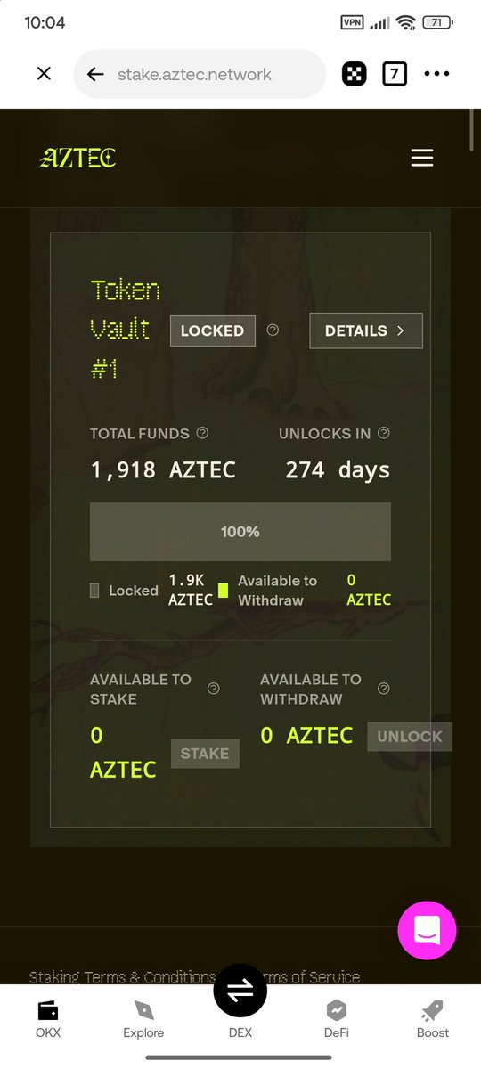 Ariful_Islam100's tweet photo. @aztecnetwork Just scammed the public sale!

We gave them our money and time just to wait 8-20 months of cliff time and then some portion of the public sale will be available at linear unlock. B**llshit. At least gave us 50% at tge.
I am pretty sure if you have bought 100$ worth of $Aztec it will be worth 20-30$ at the unlock time.

A** Project.