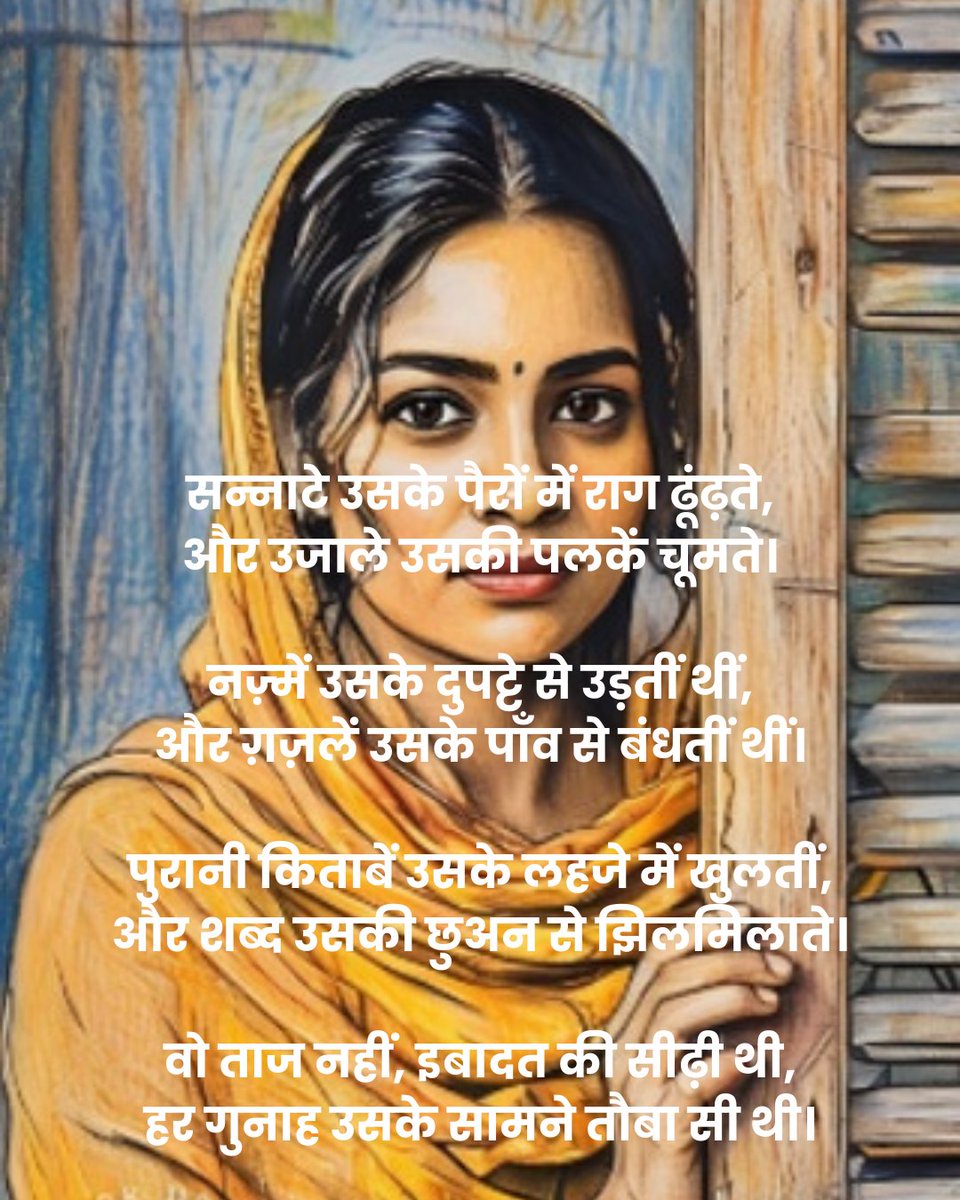 memoryofash's tweet photo. वो चुप थी, पर उसकी आँखों में पूरा आसमान बोलता था।
#Poetry #SpokenWord #WritersOfX #PoetsOfX #VerseVibes #MidnightThoughts #InkAndEmotion #ModernPoetry #PoetryCommunity #SoulInWords https://t.co/4NYxzIL7ss