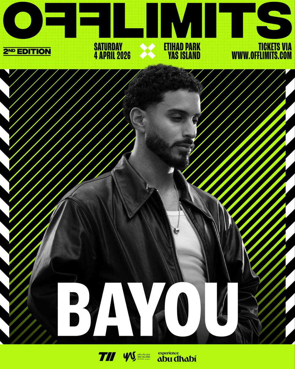 OFFLIMITS lineup just got even bigger! Global superstars <a href="/jonasbrothers/">Jonas Brothers</a> alongside GRAMMY award-winning hitmaker NE-YO, Myles Smith, Bayou, Yara Mustafa, &amp; YAZ ✨
​
More artists will be announced soon​
Tickets selling fast! Link in bio​
Apr 4 Etihad Park

Tickets.offlimits.com