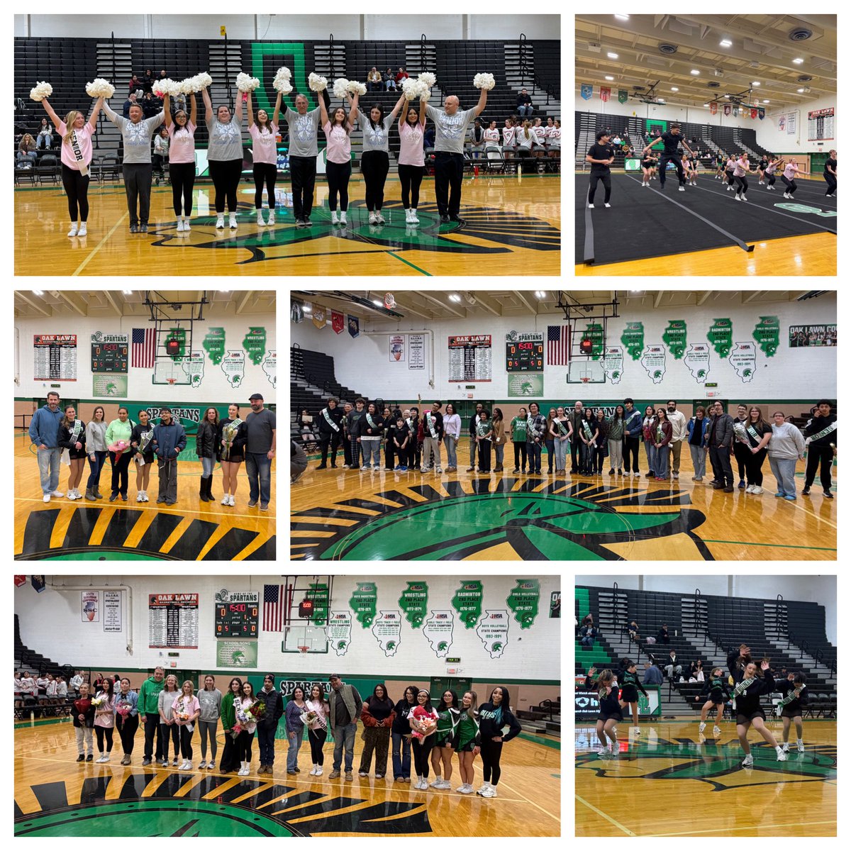 lmayolchs's tweet image. What a night in the Spartan Gym! In addition to great basketball from both teams, we celebrated dance, cheer, and band senior nights! Special memories with teacher appreciation (and cheer routine) as well! 
💚 our Spartan Community 
#olchspride