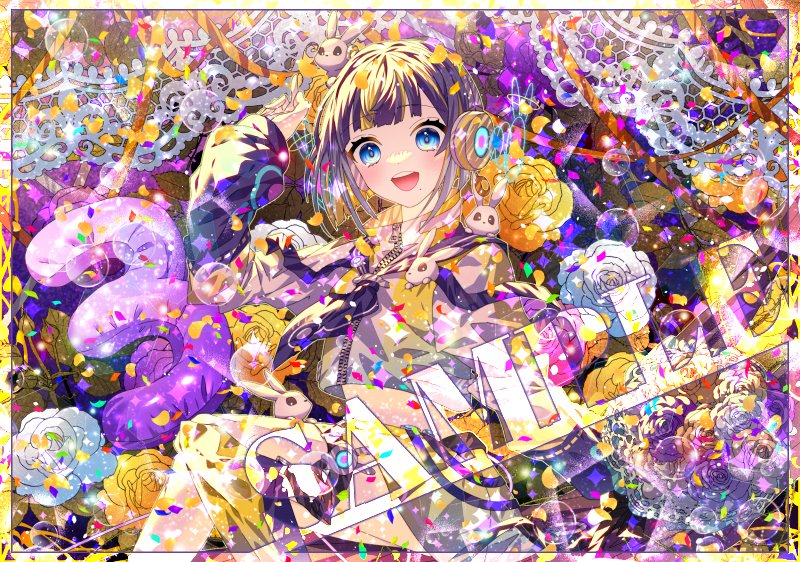 ご依頼にて、Razzプロダクション所属　茉出 兎来様(<a href="/Mate_rabbit_Uki/">茉出 兎来-まてうき-🐇🎮</a>)の一枚絵を描かせていただきました。
是非皆様にも楽しんでもらえたら嬉しいです🐰✨
ご活動３周年本当におめでとうございます…！💐
これからもご活動応援しております🎉