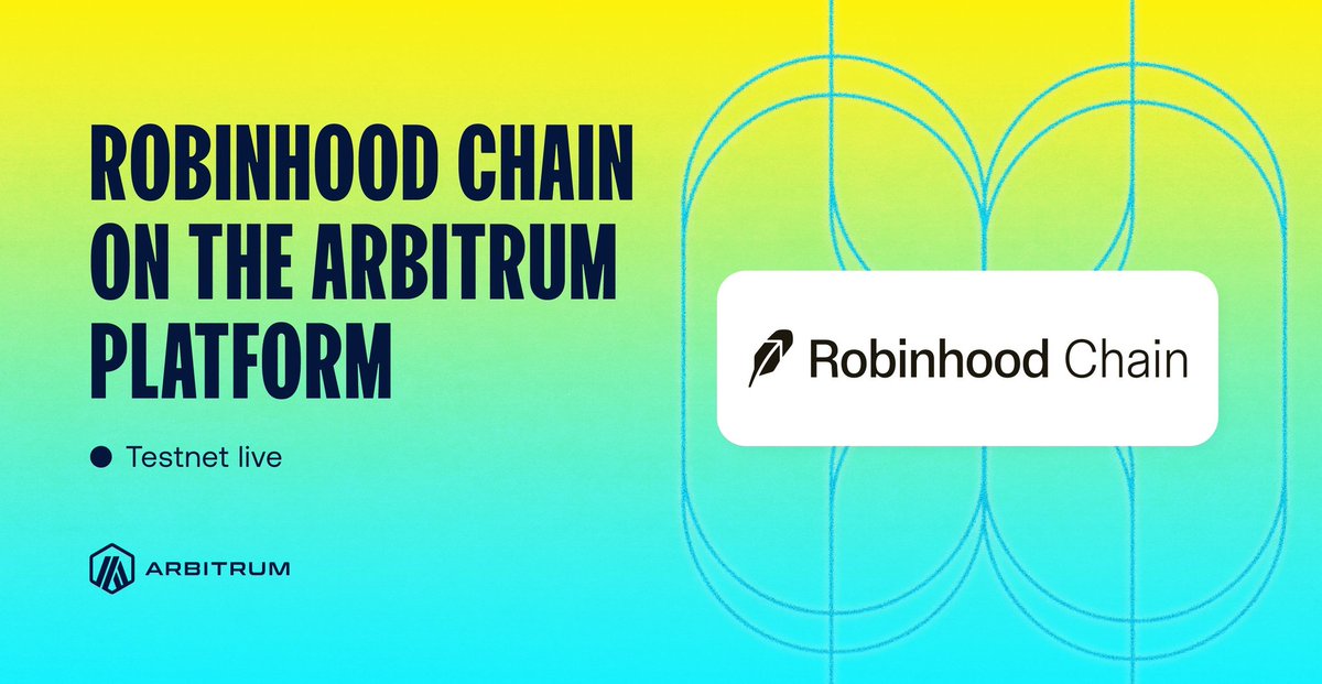 Robinhood Airdrop ~ BIGGEST Testnet Airdrop! 🪂

<a href="/RobinhoodApp/">Robinhood</a> has launched its Robinhood chain testnet on Arbiturm Platform. Looks like it's an incentivised testnet 👀 But always DYOR. 

- Funding: $5.77 Billion 
- Token: $HOOD
- PUBLIC TESTNET LIVE NOW

Position Early for