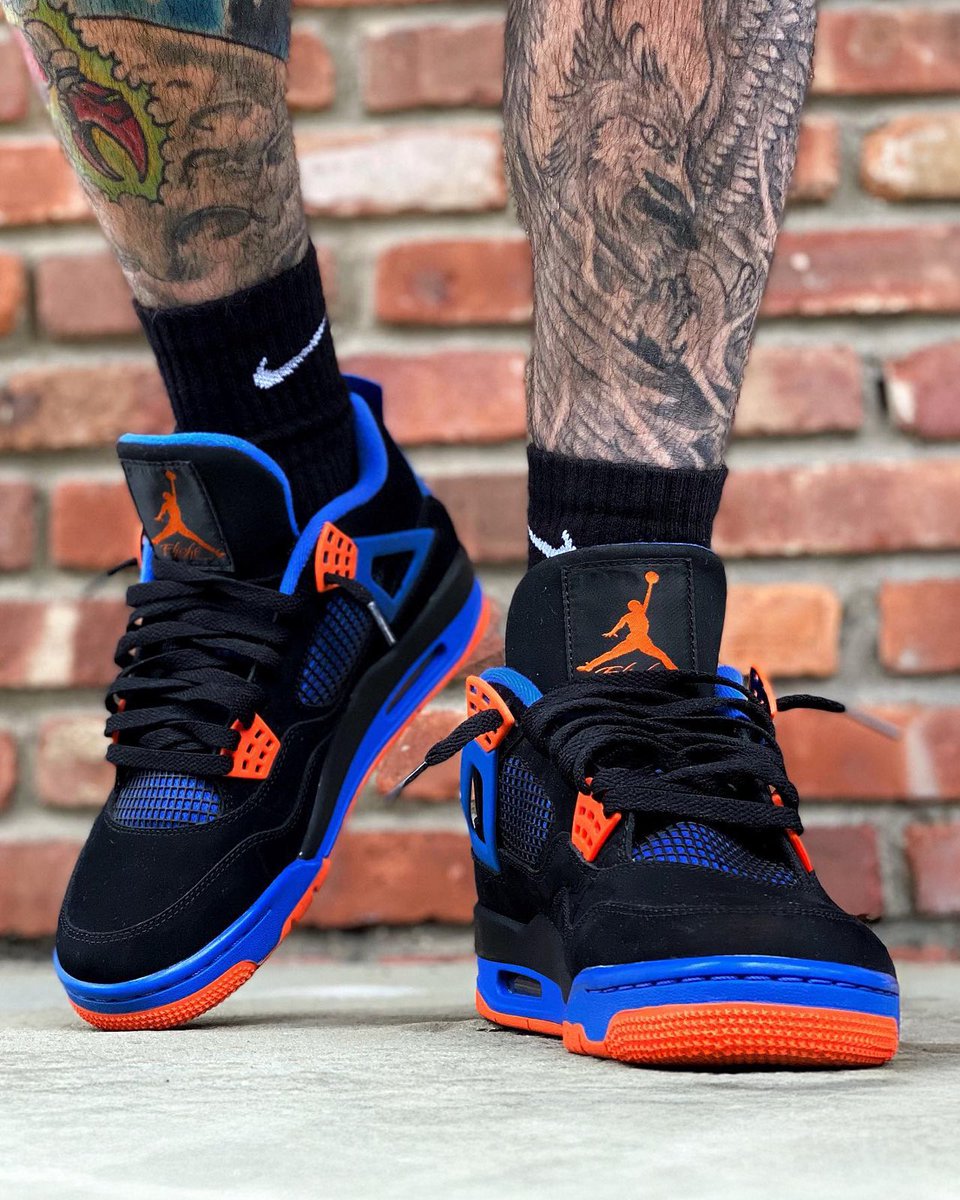 insanesneaker's tweet photo. We need the Air Jordan 4 “Cavs” to make a comeback 🔵🟠 https://t.co/kE3SEcz1pW