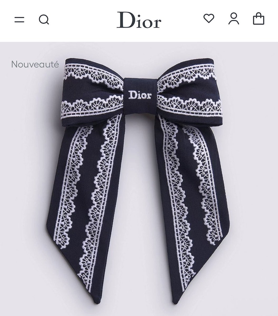 Dior新作バレッタ 圧倒的な主役リボン🎀
